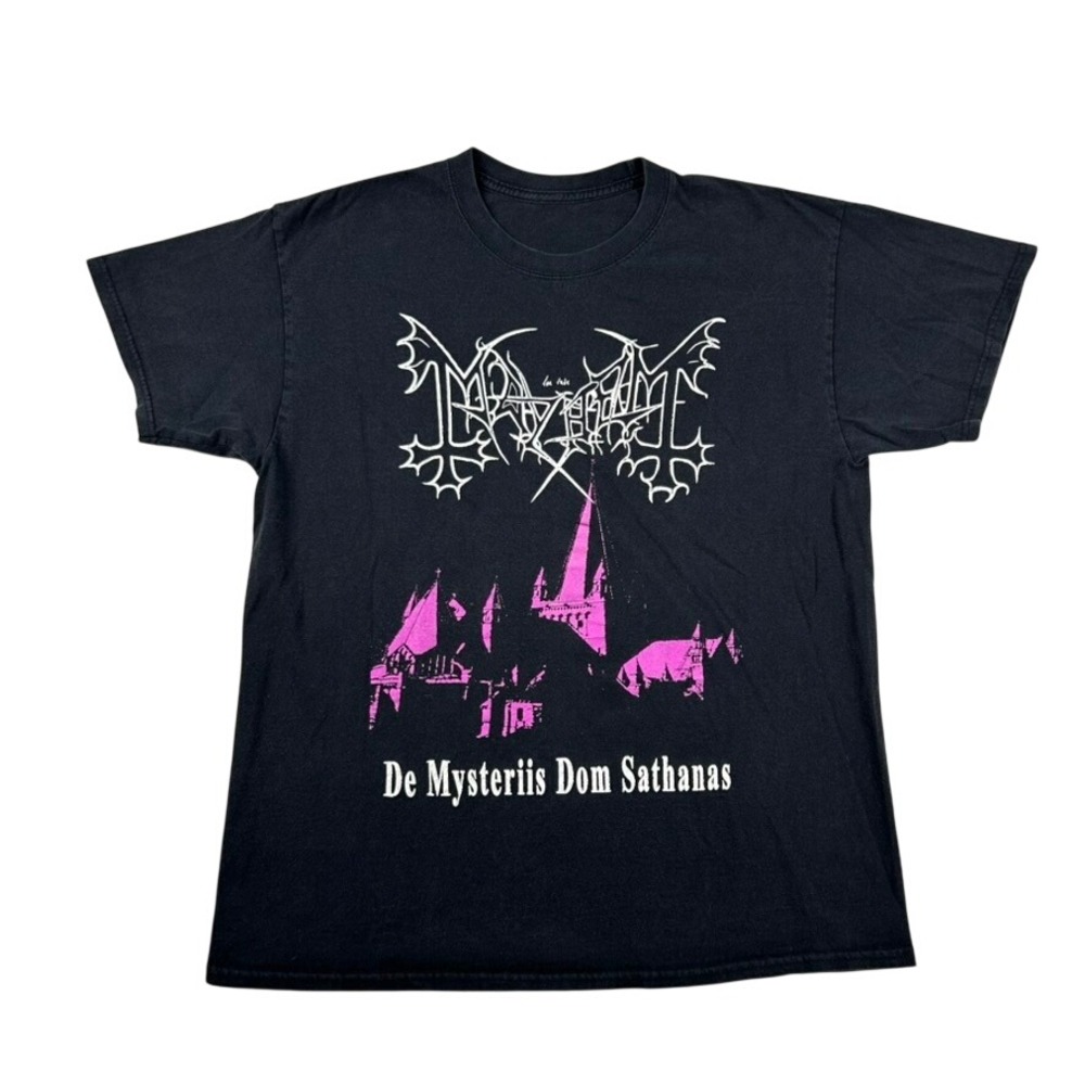 Mayhem Shirt Mens L De Mysteriis Dom Sathanas Black Metal 2010 DSP Reprint